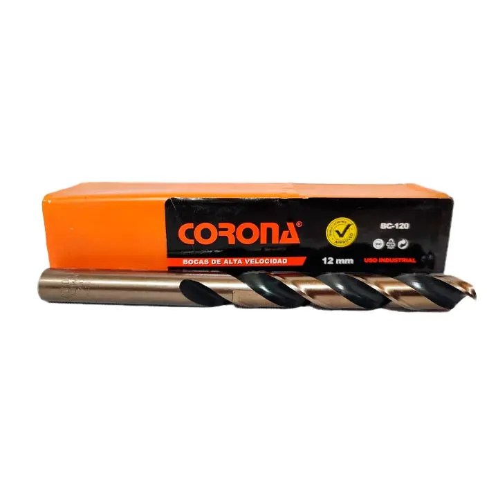BROCA PARA METAL DE 12MM COBALTO CORONA M12 5PC/1PQ