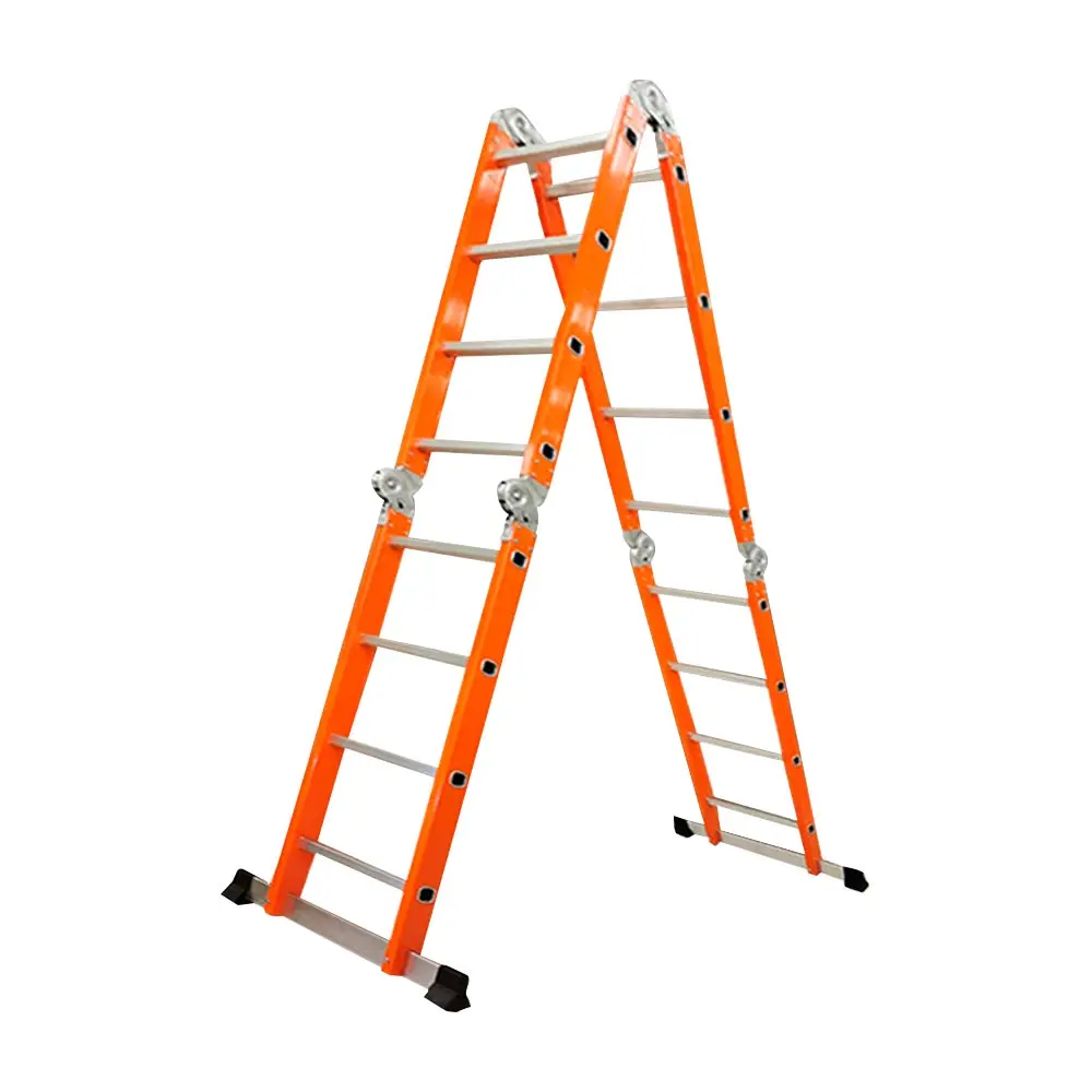 ESCALERA MULTIUSO DE ALUMINIO, MARCA: CORONA MOD: EM2016 DE 16 PELDAÑOS 