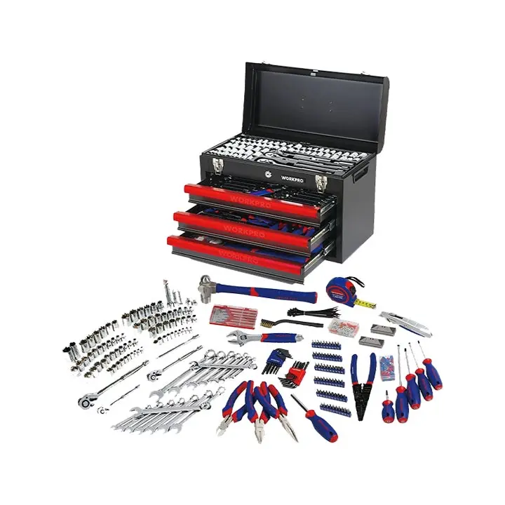 JUEGO DE HERRAMIENTAS 408PCS, CON MALETIN MARCA: WORKPRO MOD: W009044 1PCS/1CJ