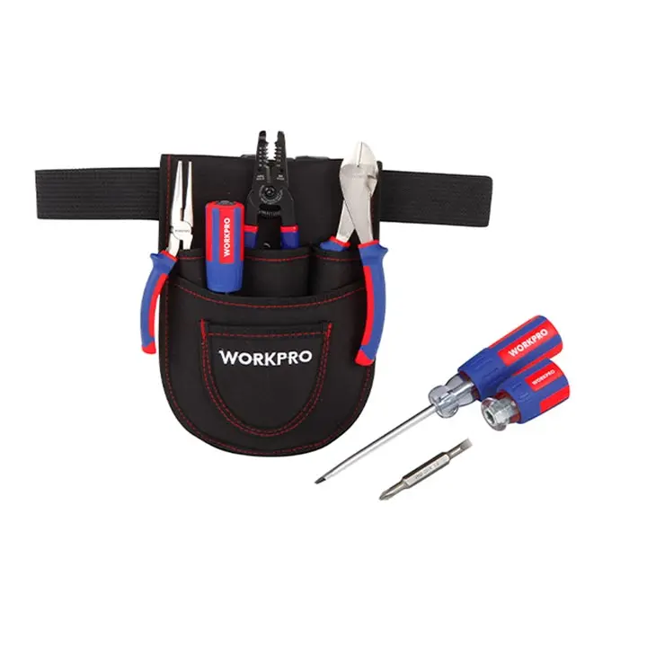 JUEGO DE HERRAMIENTAS PARA ELECTRICISTA 7PCS CON ESTUCHE MARCA: WORKPRO MOD: W004161 6PCS/1CJ