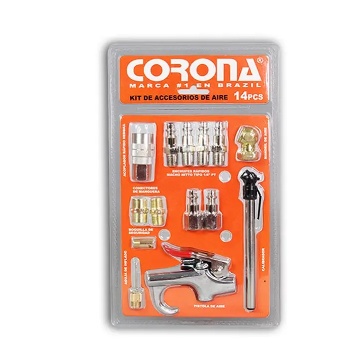 KIT DE ACCESORIOS DE AIRE CORONA 14PCS, MOD: AAC14  (20PC/1CJ)