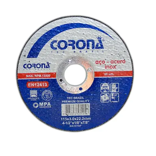 [115X3                                   ] DISCO DE CORTE METAL CORONA 115X3  200PCS/1CTN