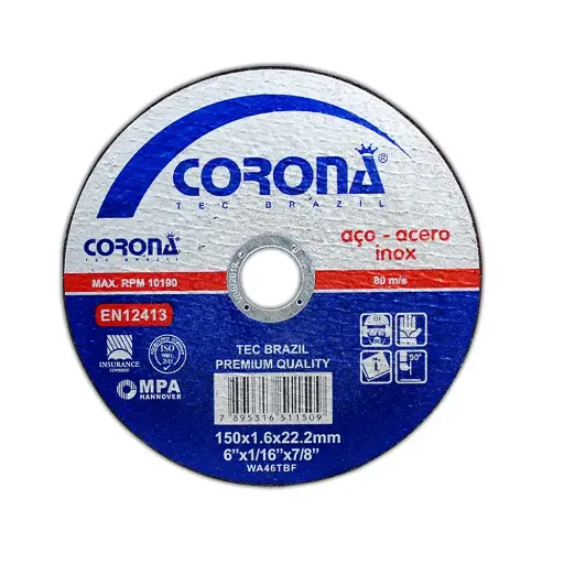 [150X3                                   ] DISCO DE CORTE METAL CORONA 150X3  100PCS/1CTN