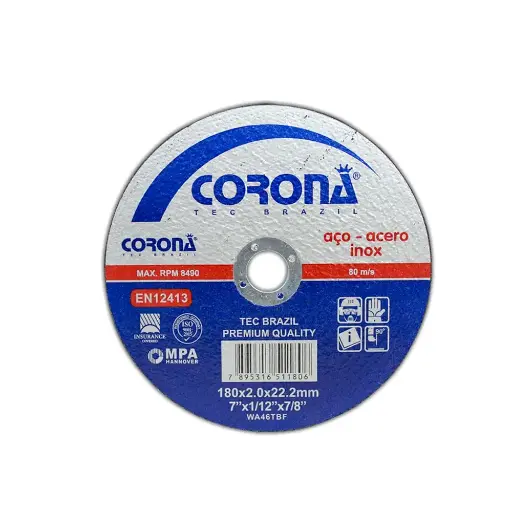 [180X2                                   ] DISCO DE CORTE METAL CORONA 180X2 200PCS/1CTN