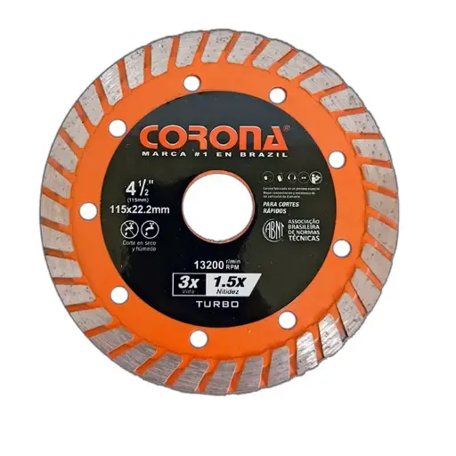 [DTC115                                  ] DISCO DIAMOND PRO 4 1/2¨(115MM) TURBO MARCA: CORONA MOD: DTC115 (100PCS/1CJ)