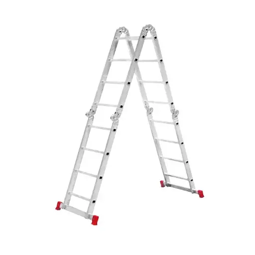 [ESC0293                                 ] ESCALERA DE ALUMINIO ARTICULADA TIPO: 13 EN 1 MARCA: BTF MOD: ESC0293, 4X4 PELDAÑOS