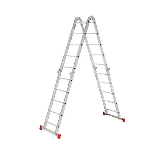 [ESC0294                                 ] ESCALERA DE ALUMINIO ARTICULADA TIPO: 13 EN 1 MARCA: BTF MOD: ESC0294, 5X4 PELDAÑOS