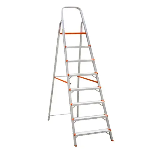 [ESC0067                                 ] ESCALERA DE ALUMINIO MARCA: CORONA MOD: ESC0067, 8 PELDAÑOS