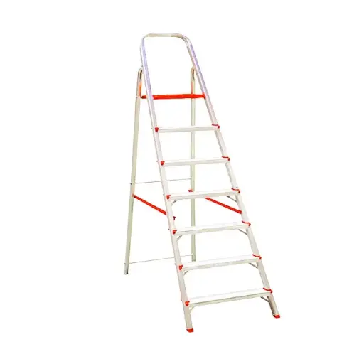 [ESC0070                                 ] ESCALERA DE ALUMINIO MARCA: CORONA MOD: ESC0070, 7 PELDAÑOS