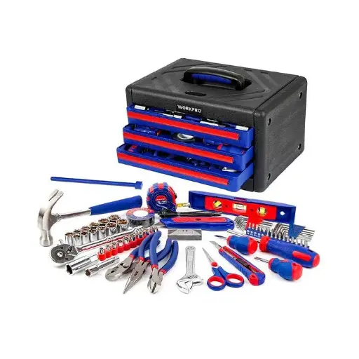 [W009022                                 ] JUEGO DE HERRAMIENTAS 125PCS, DE 3 CAJONES MARCA: WORKPRO MOD: W009022 4PCS/1CJ
